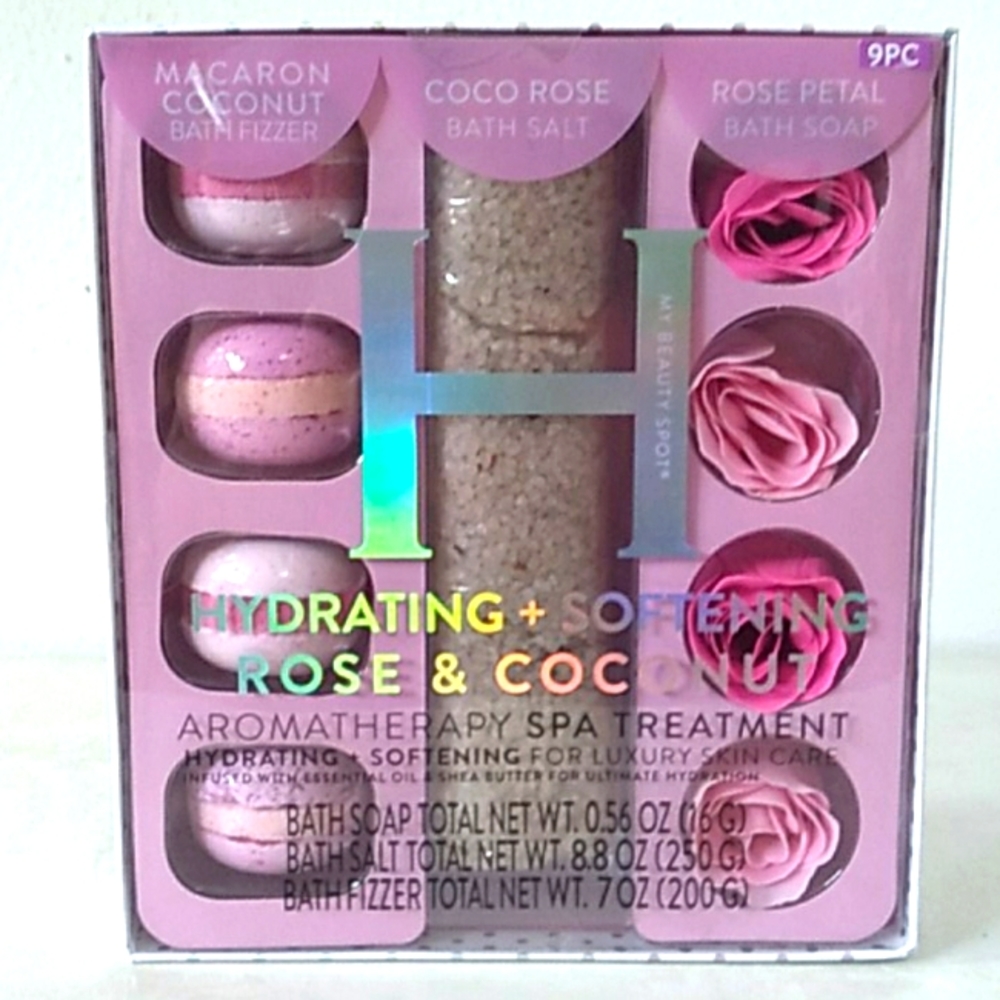NIB my beauty spot rose & coconut aromatherapy spa